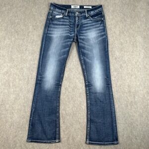 Buckle Daytrip Jeans Womens 30R Dark Wash Mila Bootcut Blue Stretch Denim Boho